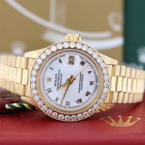 ladies presidential rolex clasp|rolex datejust 26mm diamond bezel.